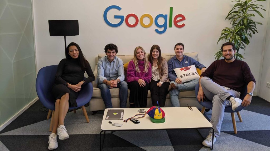 Google interns in Madrid office